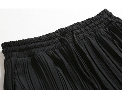 Herren Hose Schwarz Größe M Leichtes Material mit Streifen-6