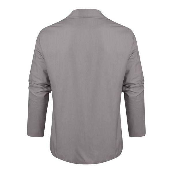 Herren Langarm Hemd Blau Größe M Baumwolle Atmungsaktiv für Sommerliche Anlässe-4