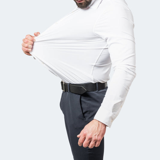 Herrenhemd Blau Größe M Bügelfrei Stretch Baumwolle Langarm-2