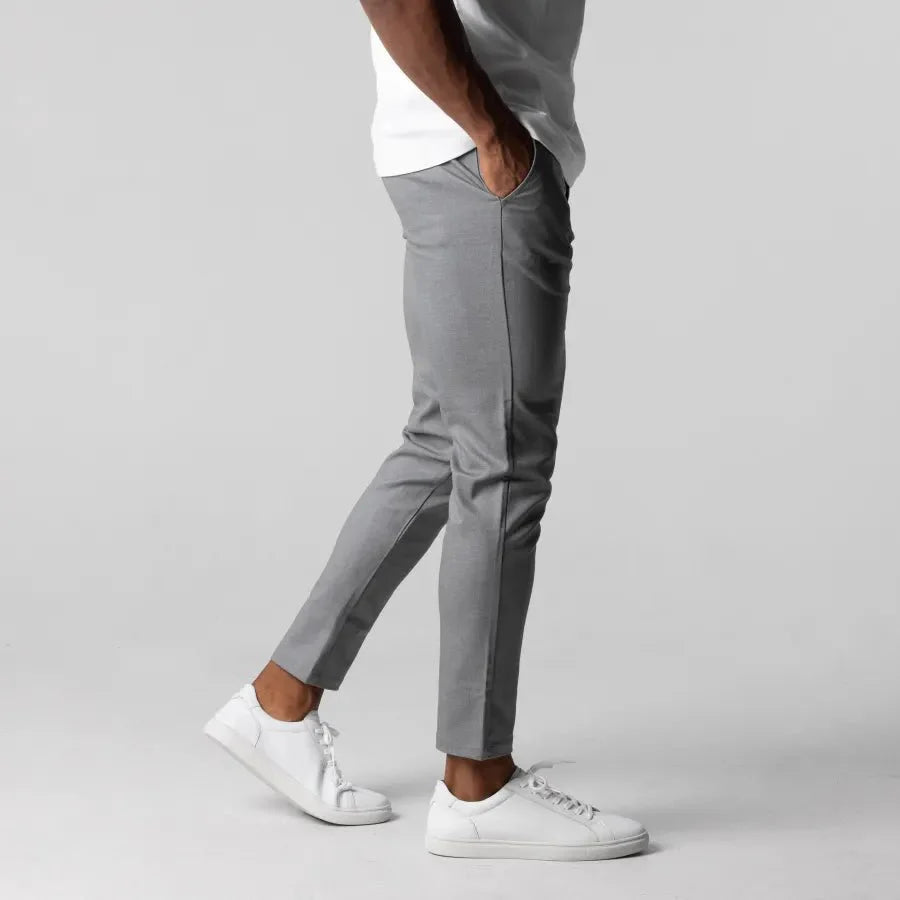Herren Chino Hose Beige Größe 32 Slim-Fit Baumwolle-5