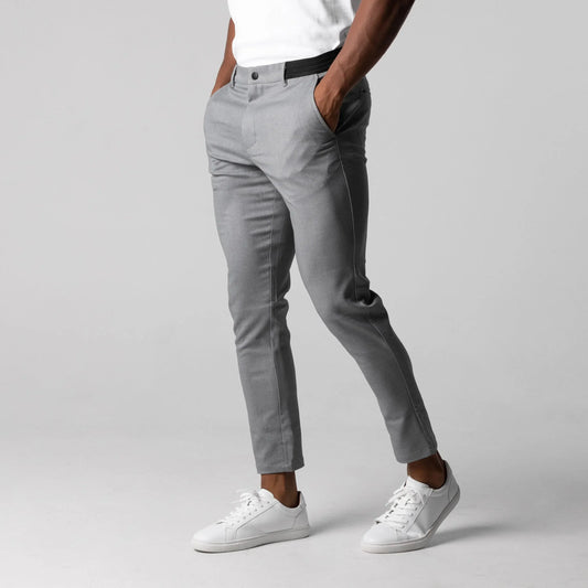 Herren Chino Hose Beige Größe 32 Slim-Fit Baumwolle-1