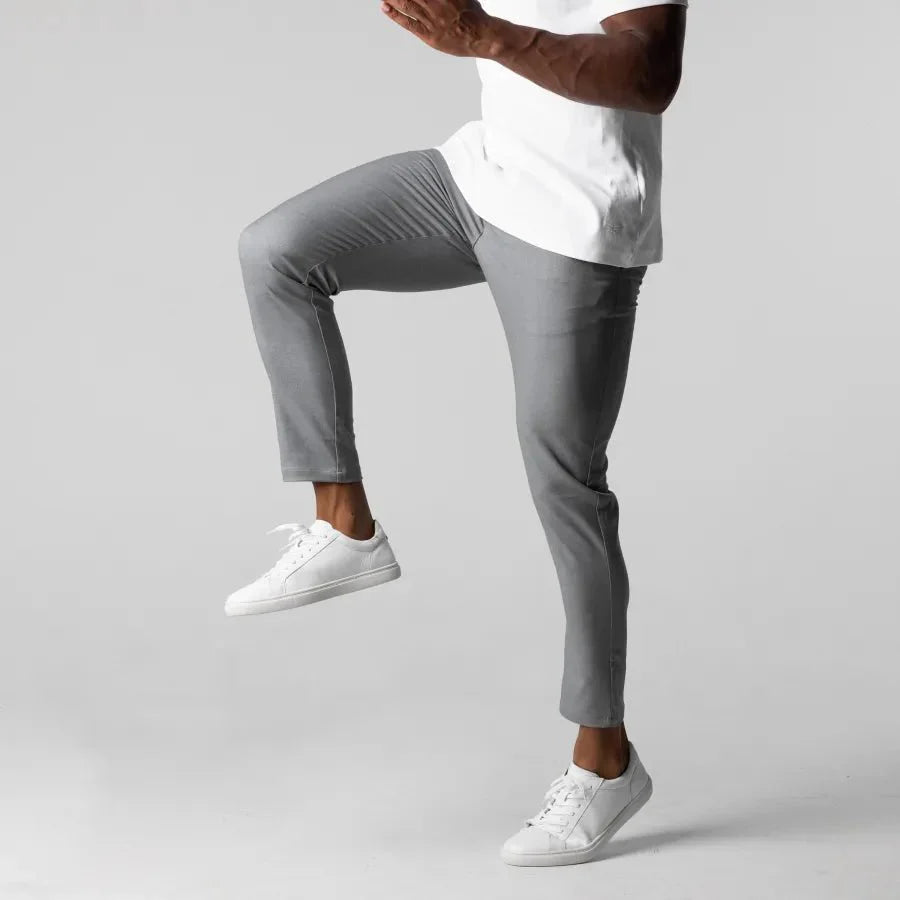 Herren Chino Hose Beige Größe 32 Slim-Fit Baumwolle-3