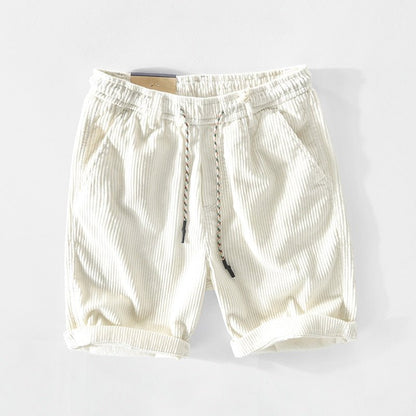 Variant image for Herren Kord-Shorts Beige Größe M Baumwolle - Lässige Kurze Hosen für Männer-11