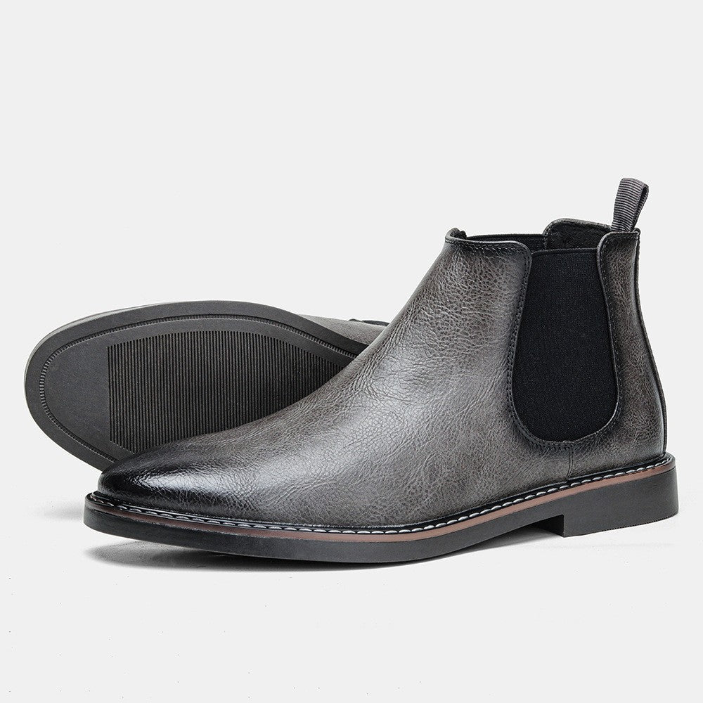 Variant image for Herren Chelsea-Stiefel Schwarz Größe 42 Leder-15