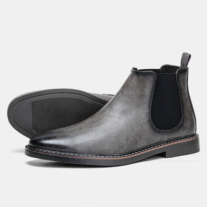 Variant image for Herren Chelsea-Stiefel Schwarz Größe 42 Leder-15