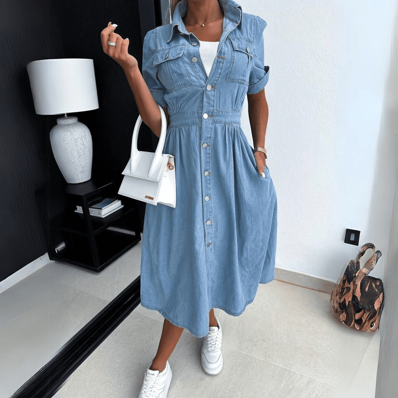 Clara Denim Midikleid für den Alltag