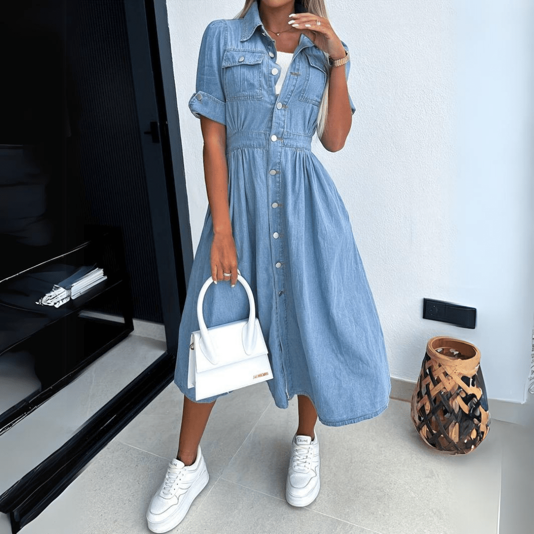 Clara Denim Midikleid für den Alltag