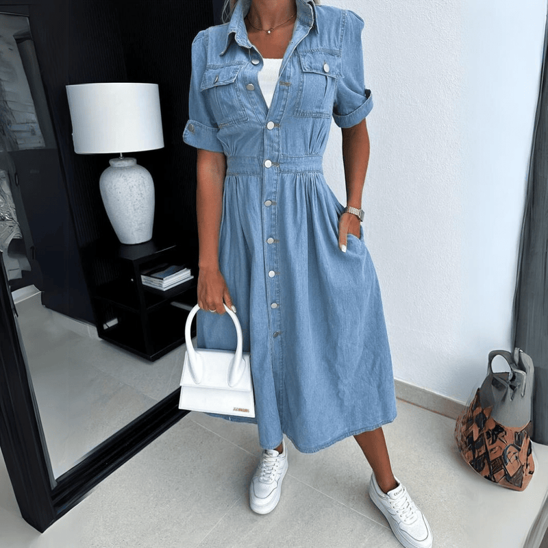 Clara Denim Midikleid für den Alltag