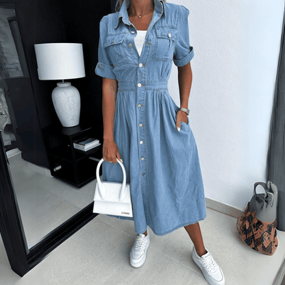Clara Denim Midikleid für den Alltag