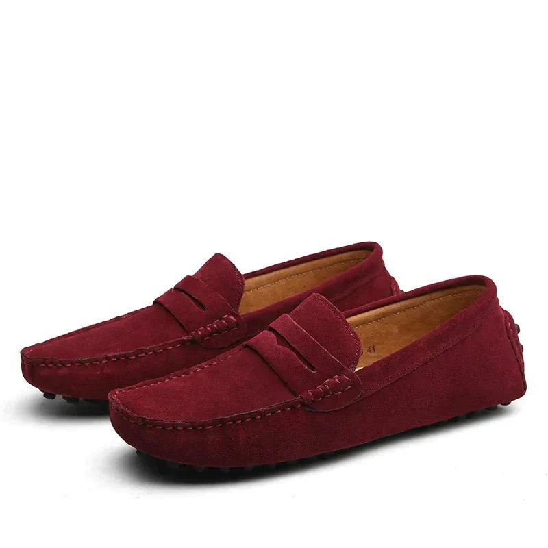 Herren Loafer Schwarz Größe 42 Leder Italienisches Design-3