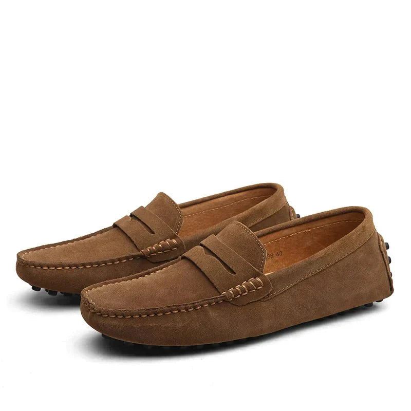 Herren Loafer Schwarz Größe 42 Leder Italienisches Design-1