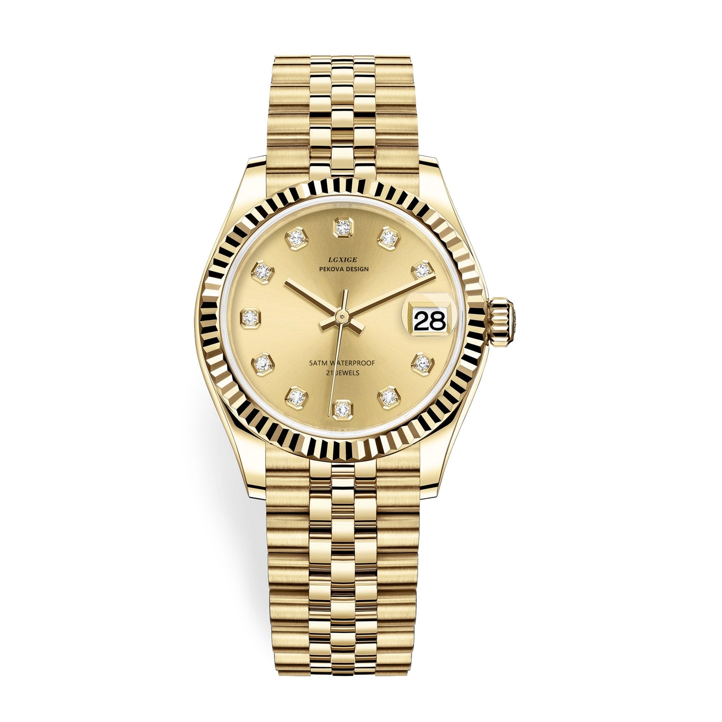 Edelstahl Armbanduhr "Femmina Classica no.296" 4