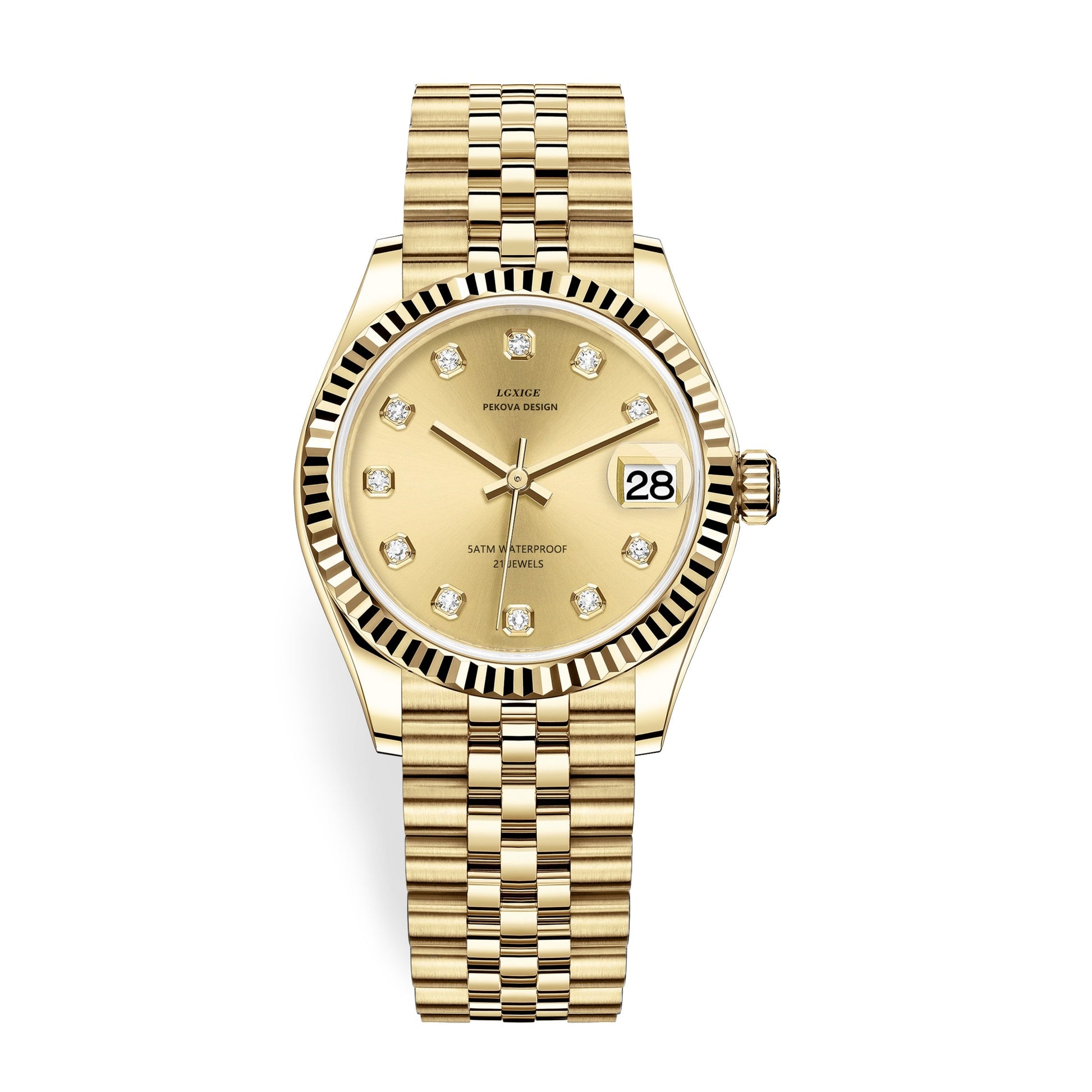 Edelstahl Armbanduhr "Femmina Classica no.296" 4