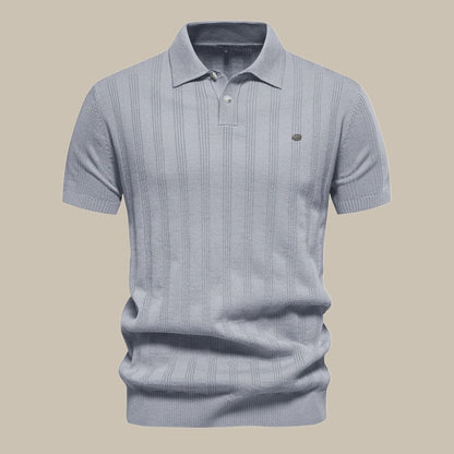 Variant image for Herren Poloshirt Blau Größe M Baumwolle - Klassischer Stil für Freizeit und Alltag-6