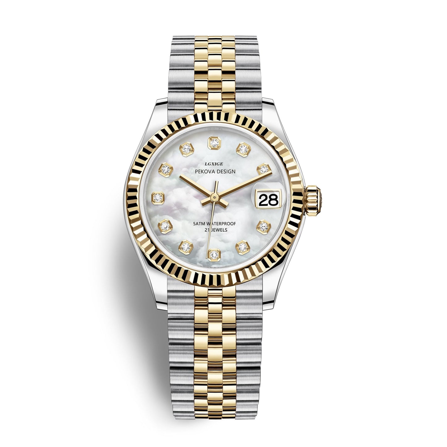 Edelstahl Armbanduhr "Femmina Classica no.296" 1