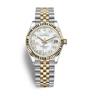 Edelstahl Armbanduhr "Femmina Classica no.296" 1