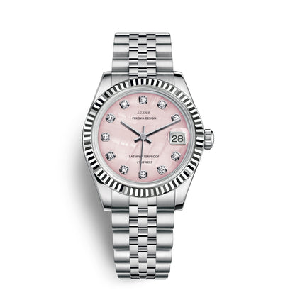 Edelstahl Armbanduhr "Femmina Classica no.296" 2