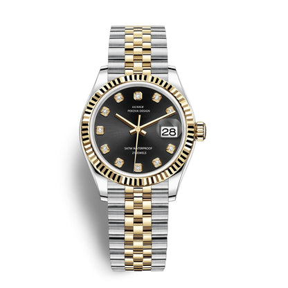 Edelstahl Armbanduhr "Femmina Classica no.296" 3