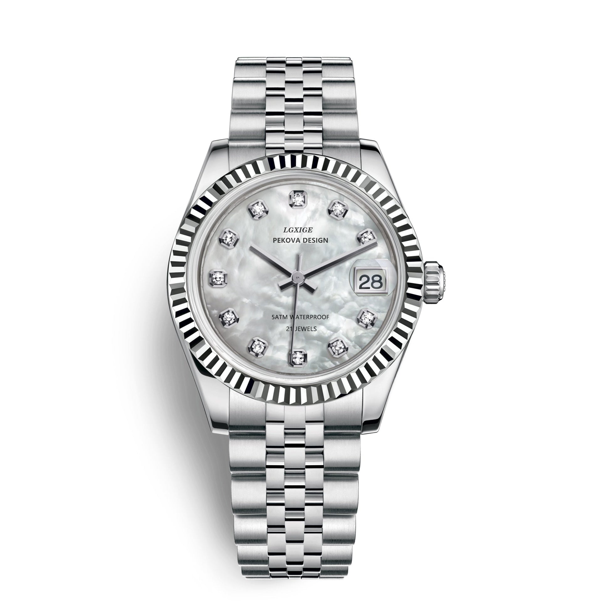 Edelstahl Armbanduhr "Femmina Classica no.296" 6