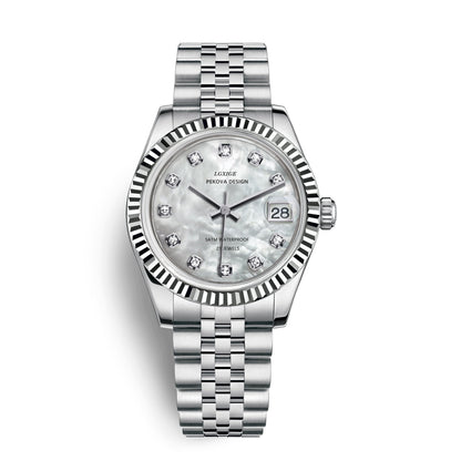 Edelstahl Armbanduhr "Femmina Classica no.296" 6